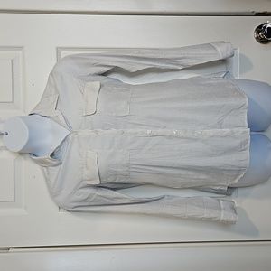 Express, button down, collared shirt, with 2 front pockets.  Size M